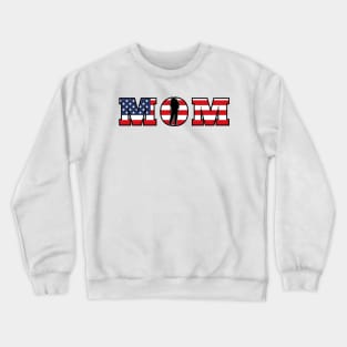 American Flag Mom Crewneck Sweatshirt